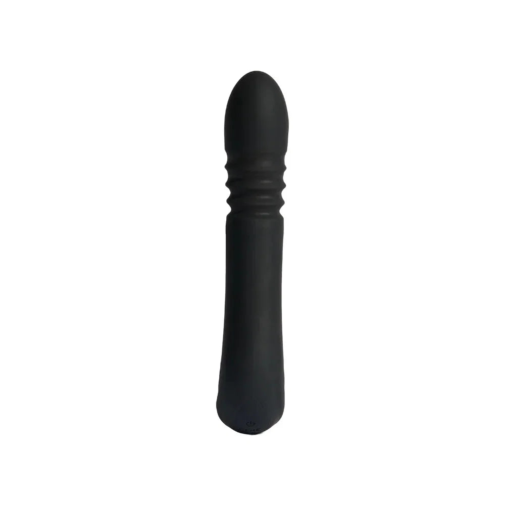 Cere, Pique, Vibrator & Pinpoint Stimulator 2-In-1, Telescoping, USB Rechargeable, Medical Silicone, Black
