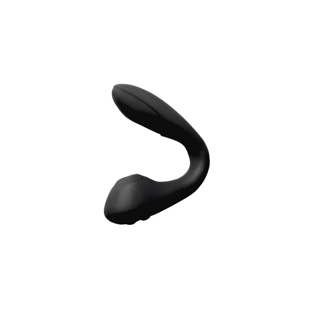 Cere, Spellbound Stimulator, Vibrator & Clit Licker 2-In-1, Air Pulse Vibrator, Curved, USB Rechargeable, Medical Silicone, Black