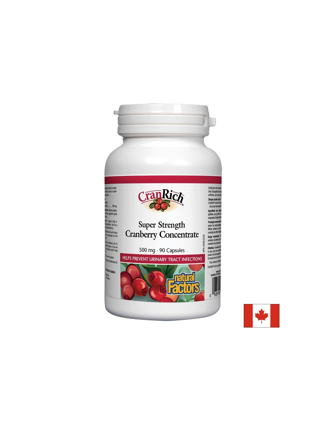 Cranberry Concentrate 500 mg - 90 капсули - Feel You