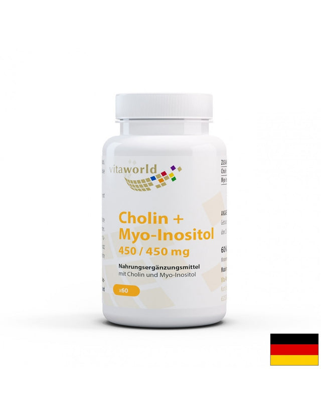 Cholin + Myo-inositol / Холин + Мио-инозитол 450 mg, 60 капсули - Feel You