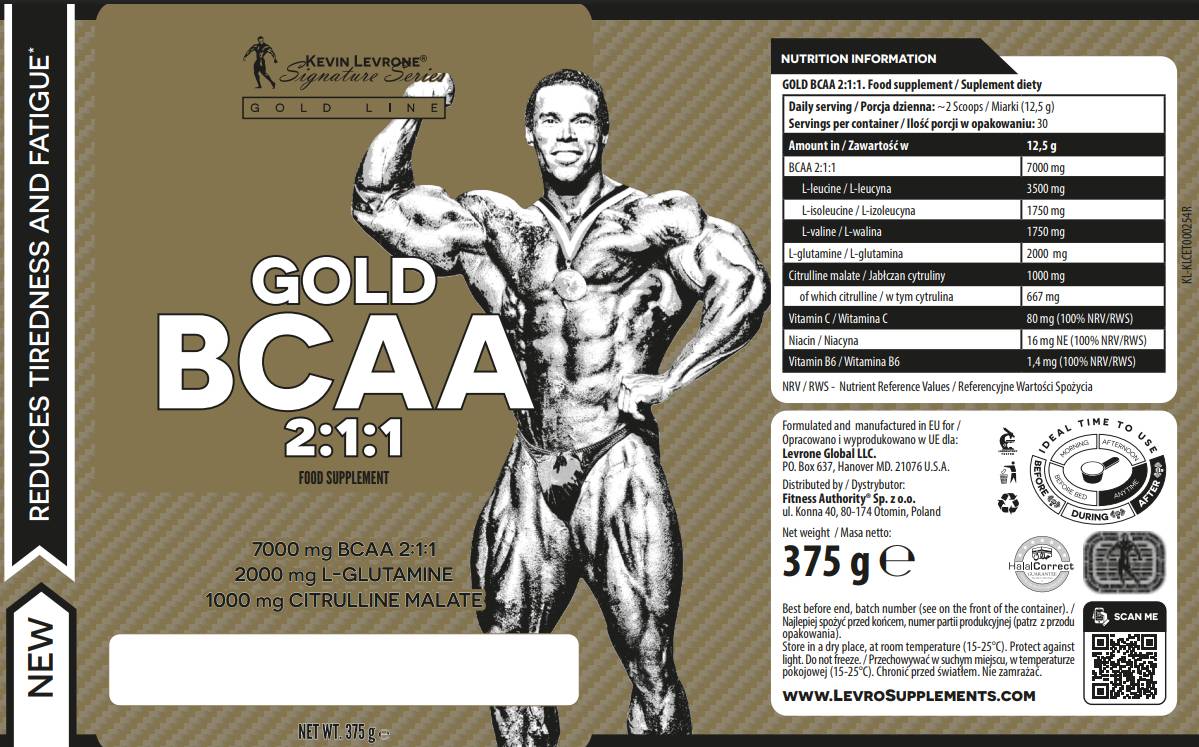 Gold BCAA 2:1:1 | with Glutamine & Citrulline - 375 грама