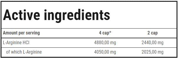 L-Arginine Xtreme 1220 mg - 90 капсули - Feel You