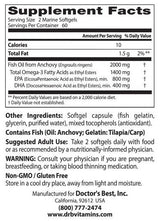 BEST Omega 3 Fish Oil 1000 mg / Purified & Clear - 120 Гел капсули - Feel You