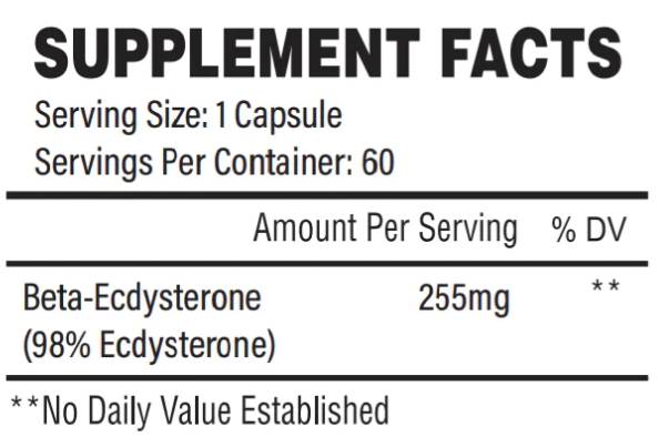 Natural Physique | Beta-Ecdysterone 255 mg - 60 капсули - Feel You