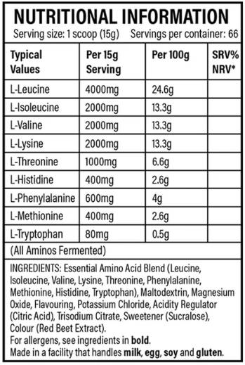 EAA Powder | Essential Amino Acid Formula - 1000 грама - Feel You