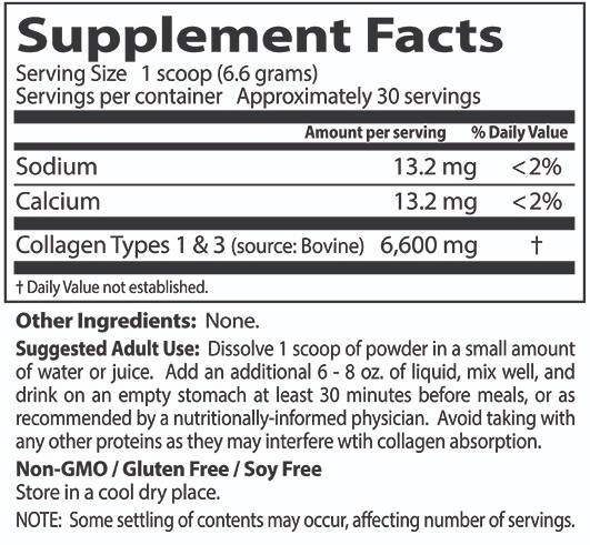 Collagen Types 1 & 3 Powder - 200 грама - Feel You