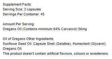 Oil of Oregano 56 mg - 90 капсули - Feel You