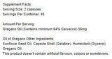 Oil of Oregano 56 mg - 90 капсули - Feel You