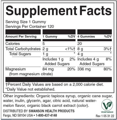 Magnesium Gummies | Watermelon - 120 Дъвчащи таблетки - Feel You