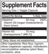 Vitamins D3 and K2 60 капсули - Feel You