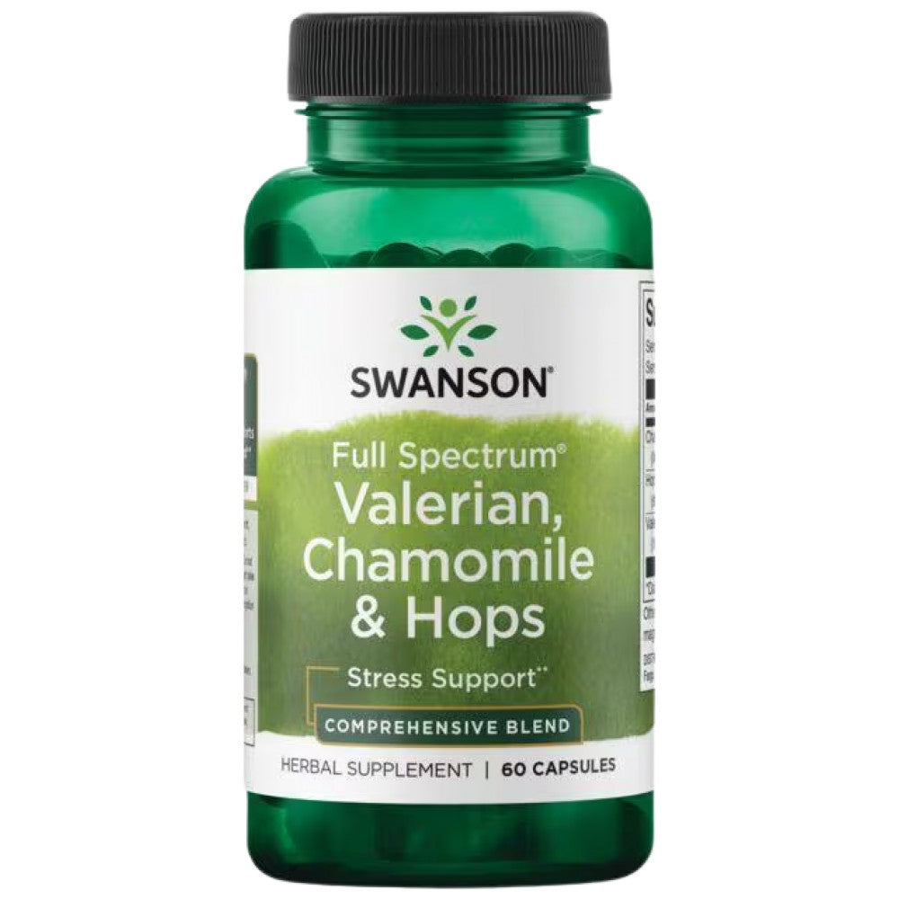 Full Spectrum Valerian, Chamomile and Hops 60 капсули - Feel You