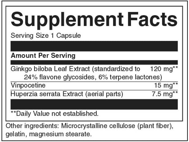 Herbal Extract Memory Complex 142.5 mg - 60 капсули - Feel You