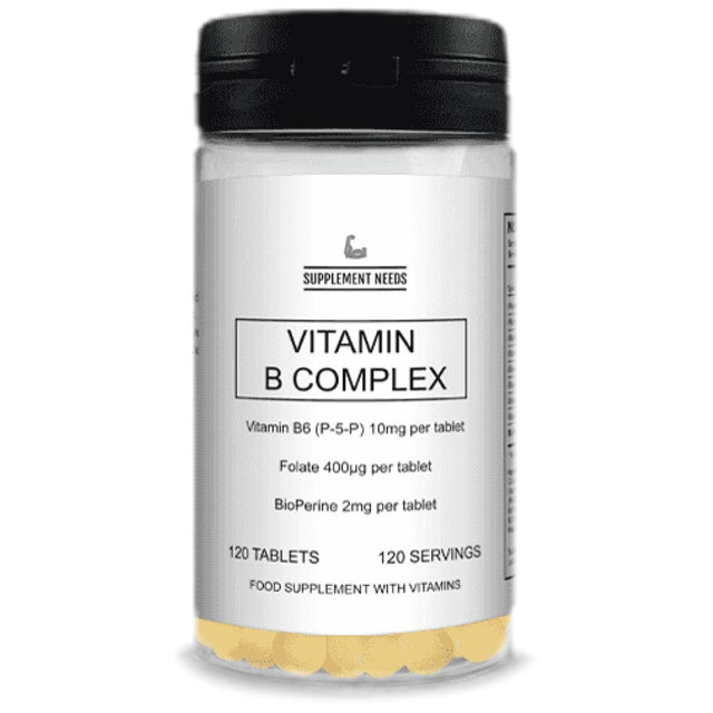 Advanced Vitamin B Complex - 120 Таблетки - Feel You