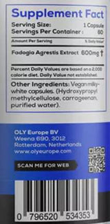 Fadogia Agrestis 600 mg - 60 capsules