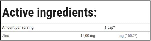 Zinc Gluconate 15 mg - 90 капсули - Feel You