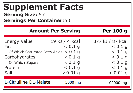 Citrulline Malate 250 грама