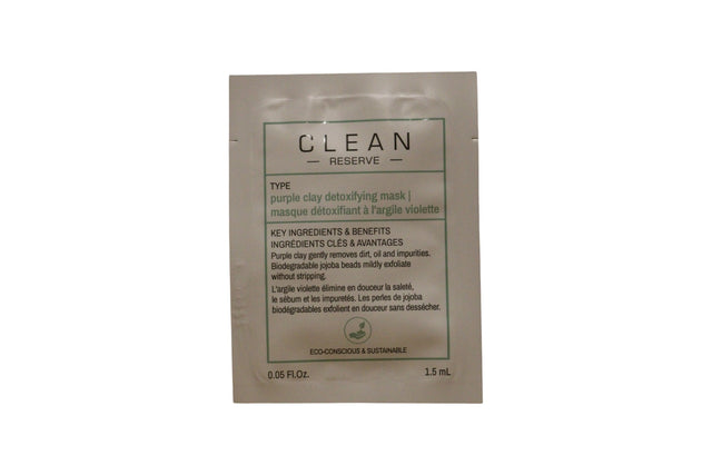 Clean, Reserve - Purple Clay, Detoxifying, Clay Mask, 1.5 ml *Sample - Feel You