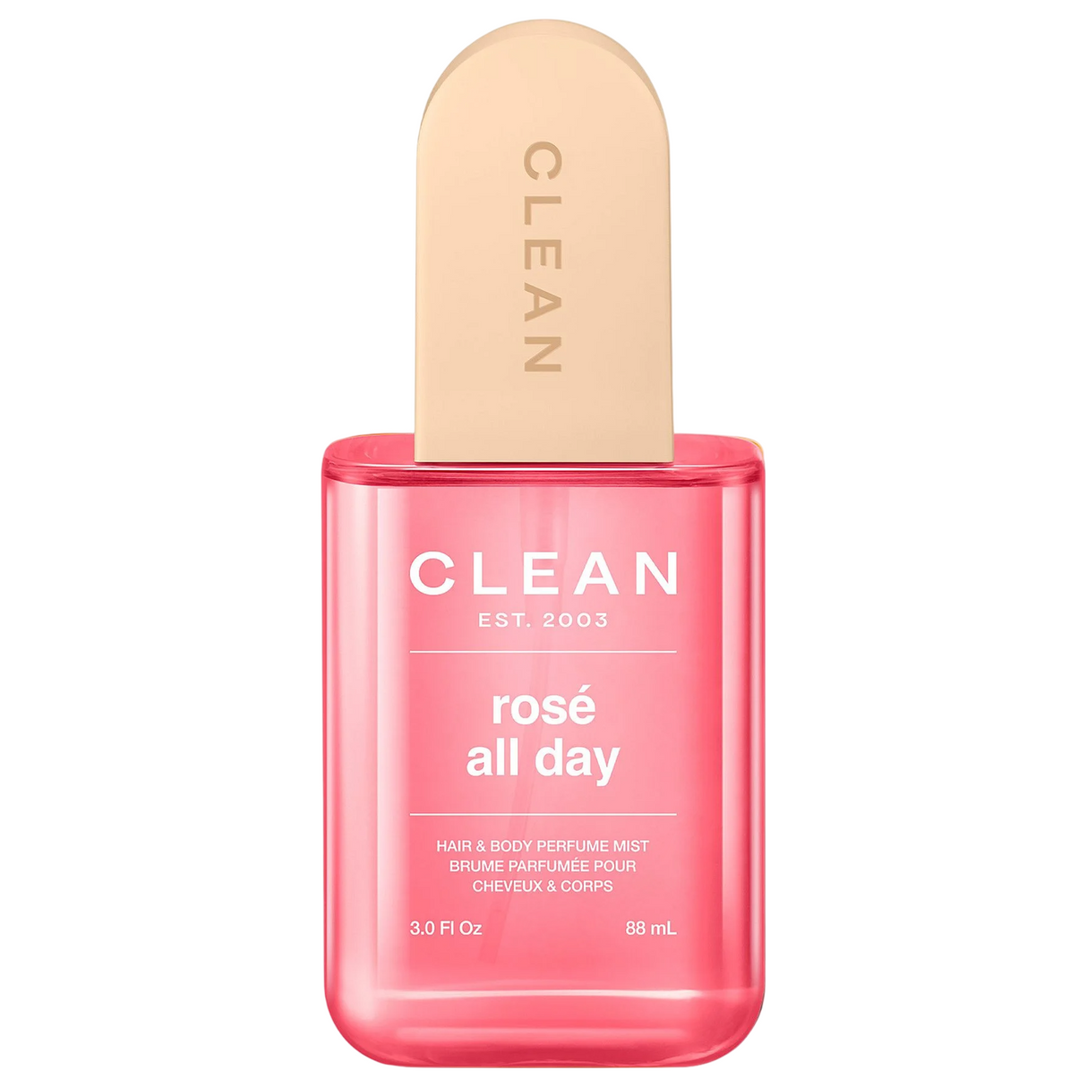 Clean, Rose All Day, Hair Scented Mist, For Women, 88 ml
