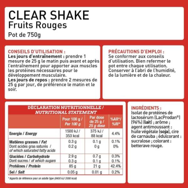 Clear Shake | Isolate Whey Protein Water - 750 грама