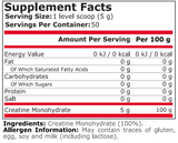 100% PURE CREATINE - 250 Г