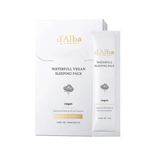 d'Alba - Waterfull Vegan Sleeping Pack, 4ml * 12pc - Feel You