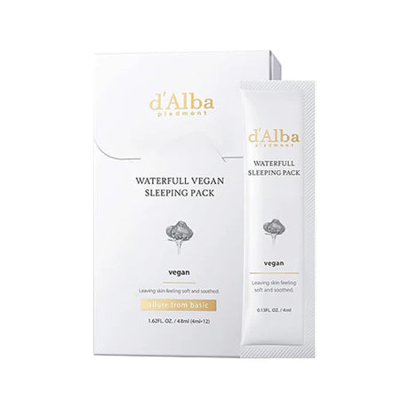 d'Alba - Waterfull Vegan Sleeping Pack, 4ml * 12pc - Feel You
