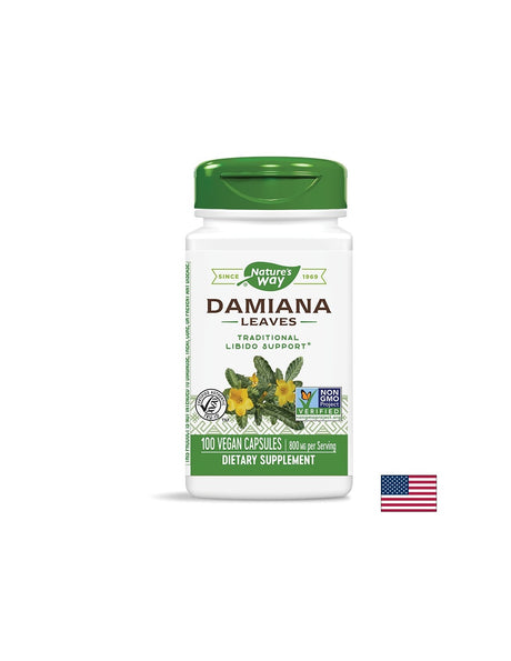 Damiana Leaves - 100 капсули - Feel You