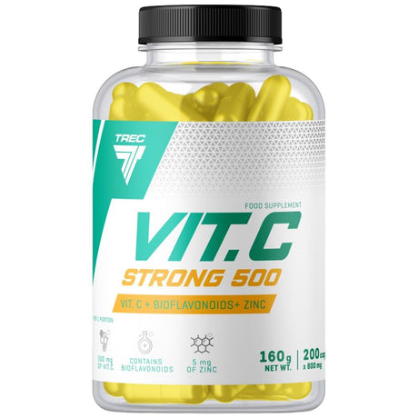Vit.C Strong 500 | Vitamin C 500 mg - 200 капсули - Feel You