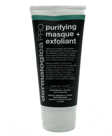 Дуо комплект, Dermalogica, Pro - Purifying Masque & Exfoliant, Японски матча чай, Осветлява/Успокоява & Пречиства, Ден, Крем маска, За лице, 2 бр, 177 мл