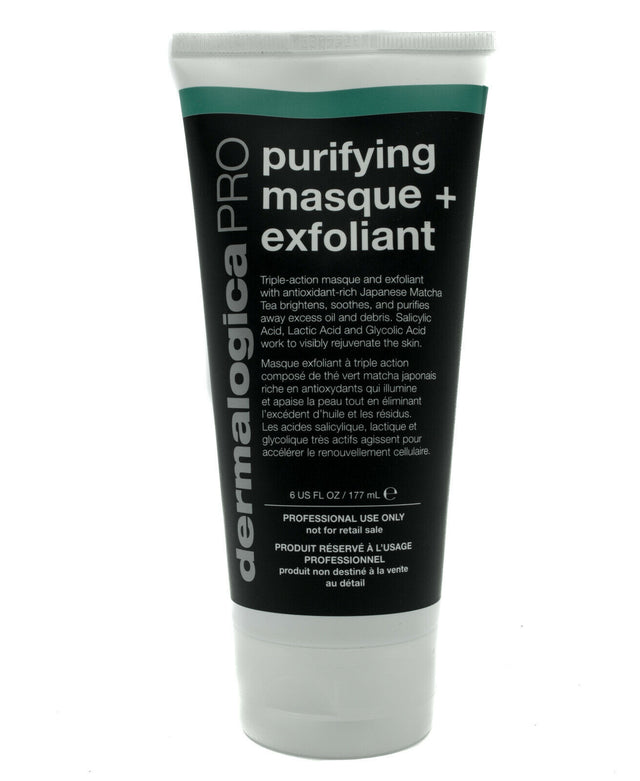 Дуо комплект, Dermalogica, Pro - Purifying Masque & Exfoliant, Японски матча чай, Осветлява/Успокоява & Пречиства, Ден, Крем маска, За лице, 2 бр, 177 мл