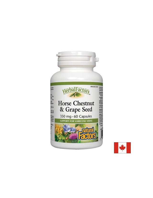 Horse Chestnut & Grape Seed 350 mg - 60 капсули - Feel You