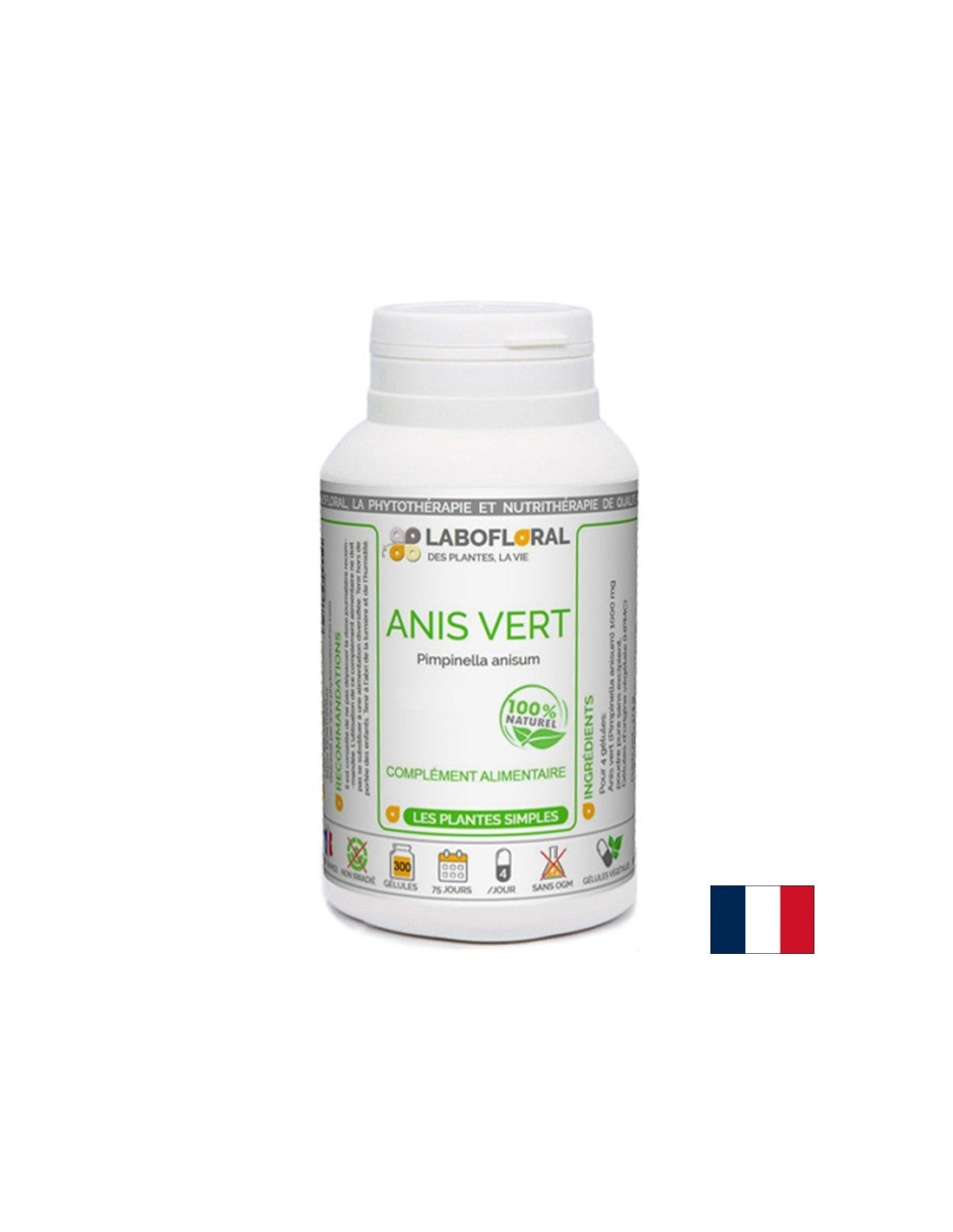Good digestion - Green anise (seeds), 130 mg x 50 capsules