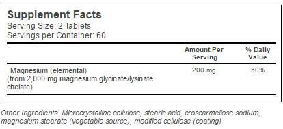 BEST High Absorption 100% Chelated Magnesium - 120 Таблетки - Feel You