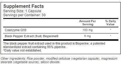 BEST CoQ10 with Bioperine 100 mg - 60 капсули - Feel You