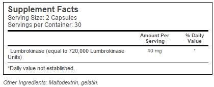 BEST Lumbrokinase 20 mg - 60 капсули - Feel You