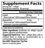 BEST Lutein 20 mg - 60 Гел капсули - Feel You