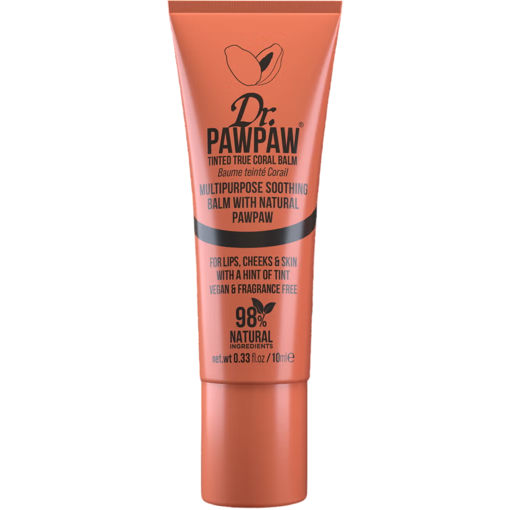 Dr. PawPaw, Multipurpose, Lip & Cheek Balm 2-In-1, True Coral, 10 ml