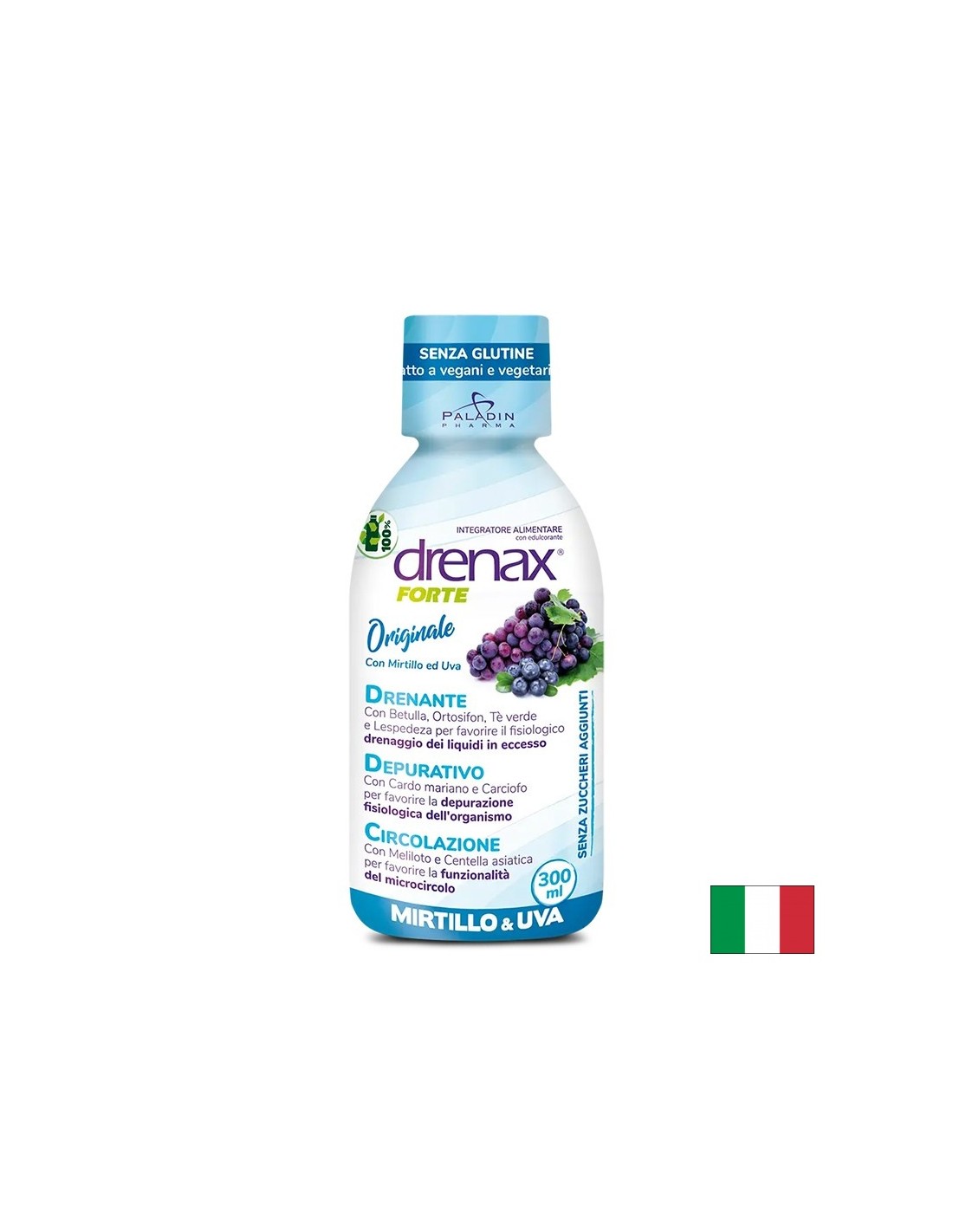 Диуретична формула с гроздово семе и синя боровинка - Дренакс - Drenax® Forte, 300 ml, 10 дози