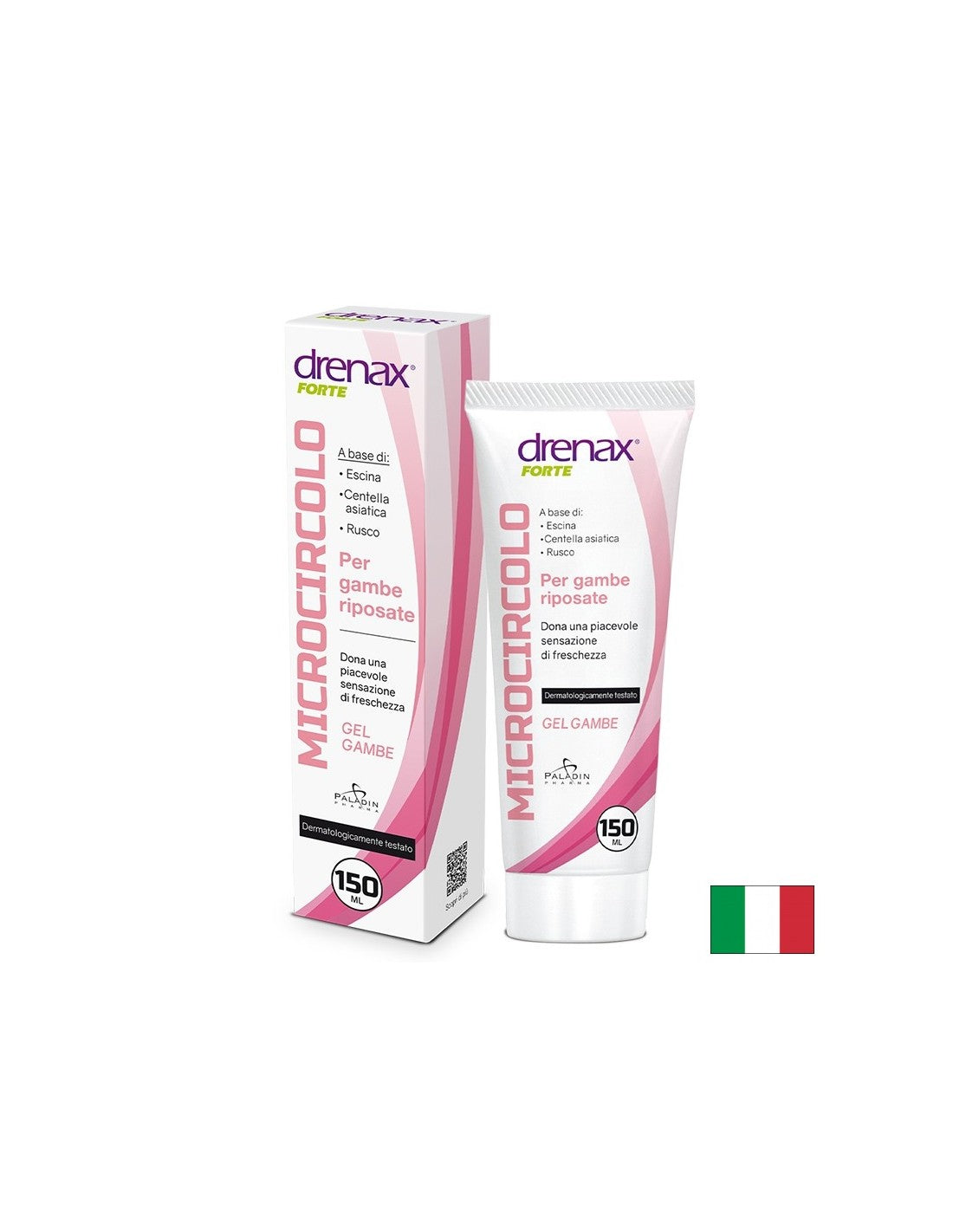 Масажен гел за крака с конски кестен, готу-кола и рускус - Дренакс - Drenax® Forte – при разширени вени и отоци, 150 ml