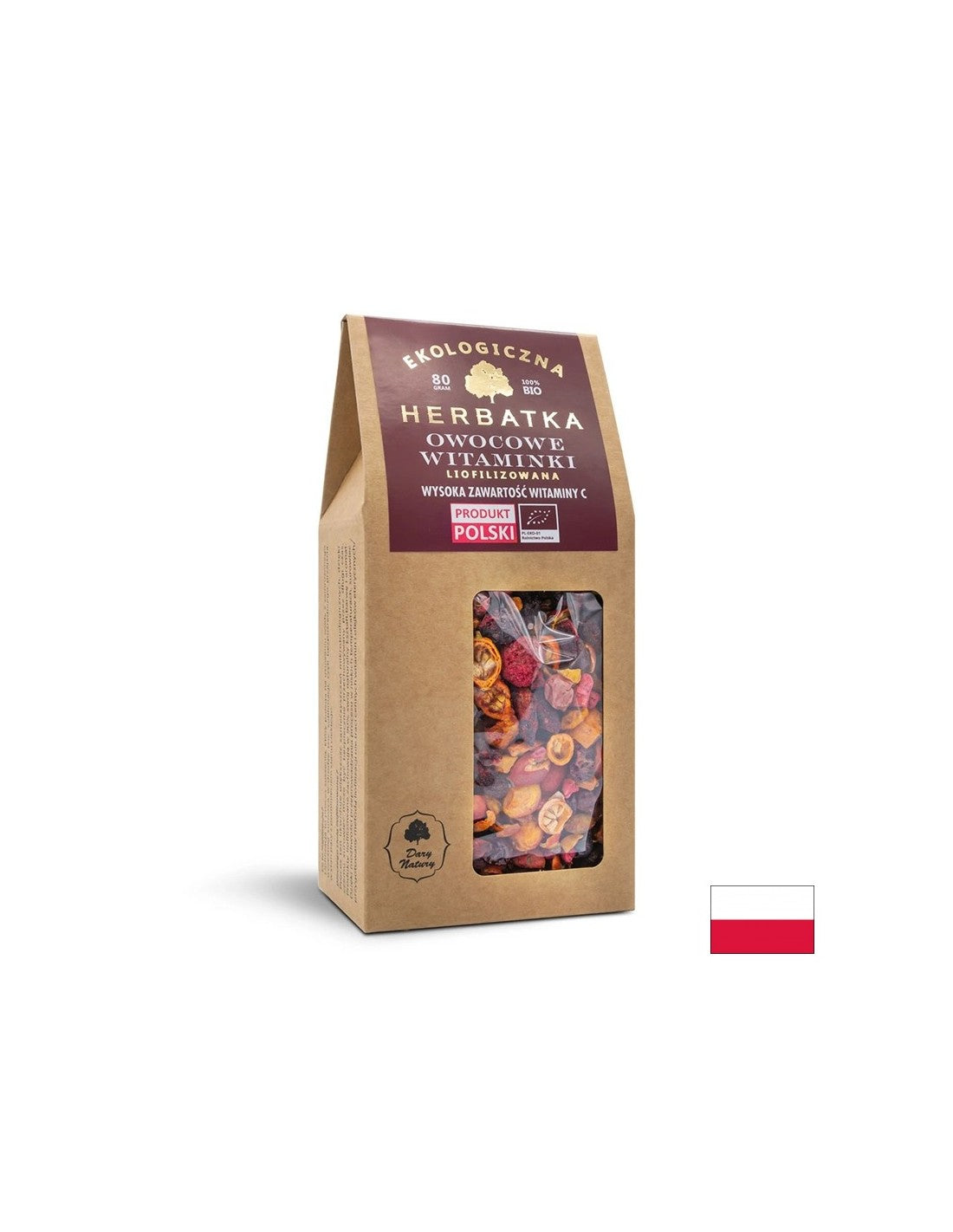 Лиофилизиран чай Плодовe Био , 80 g Dary Natury - Feel You