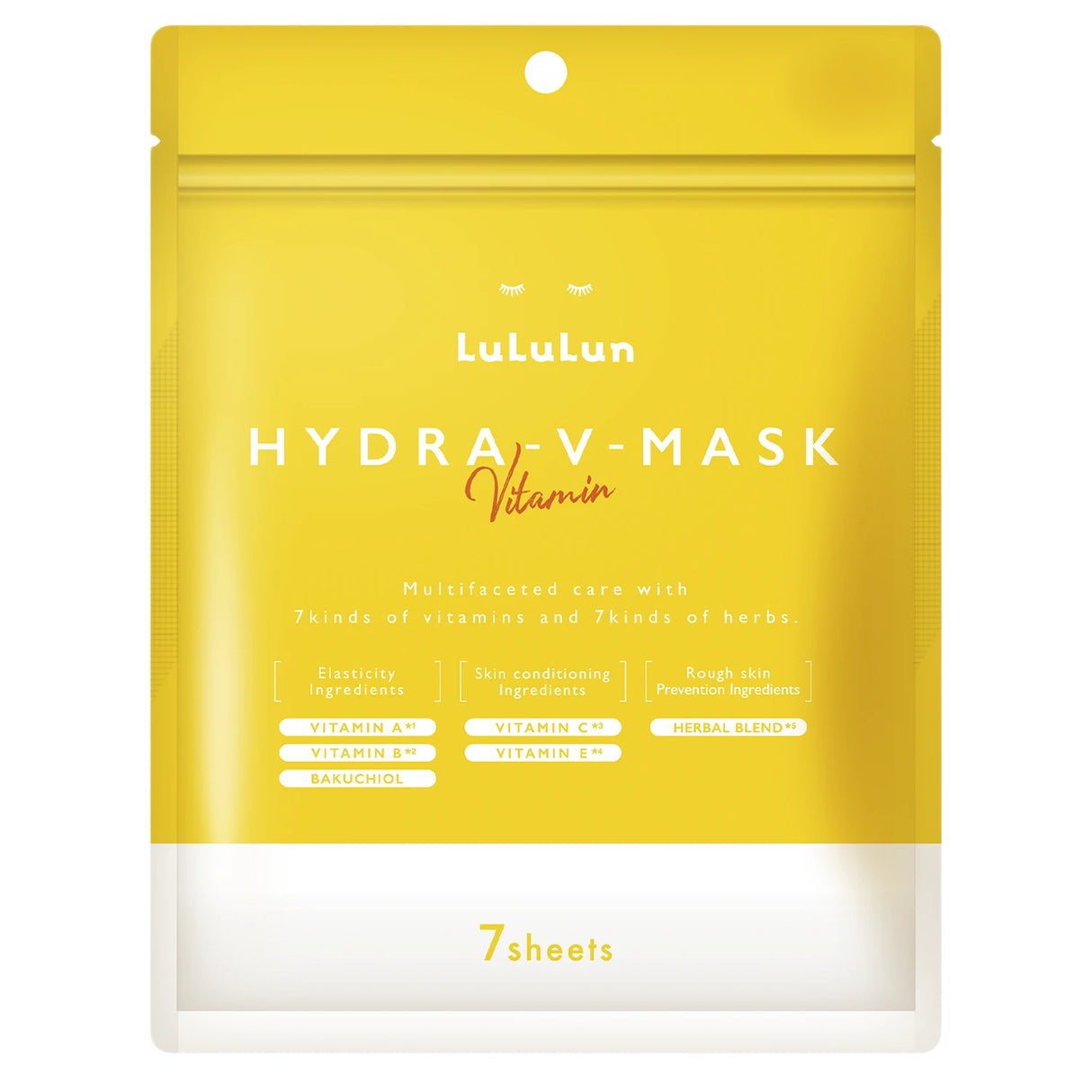 LuLuLun - Hydra V-Mask Vitamin Sheet Mask - Vitamin Sheet Mask Set - 7 pcs