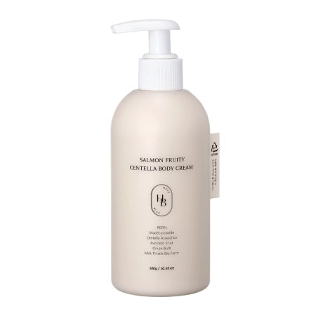 HEVEBLUE - Salmon Fruity Centella Body Cream - Nourishing Body Cream - 300g