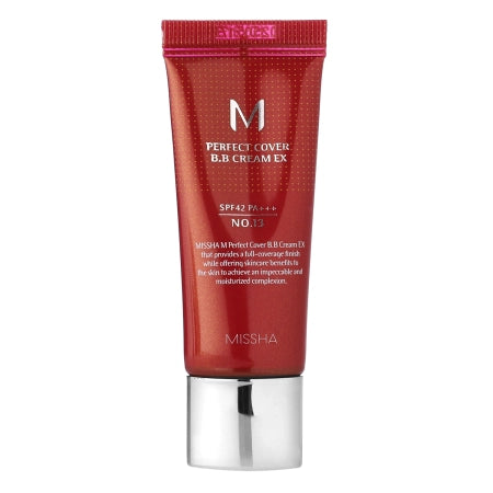 Missha - M Perfect Cover BB Cream SPF42/PA+++ - Covering BB Cream - No.13 Bright Beige - 20ml