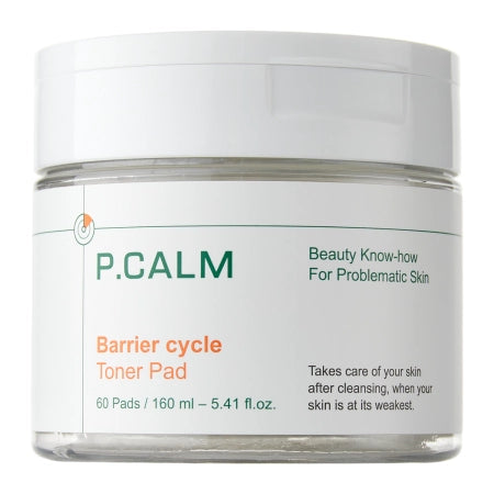 P.Calm - Barrier Cycle Toner Pad - Soothing Facial Toner in Pads - 60pcs/160ml