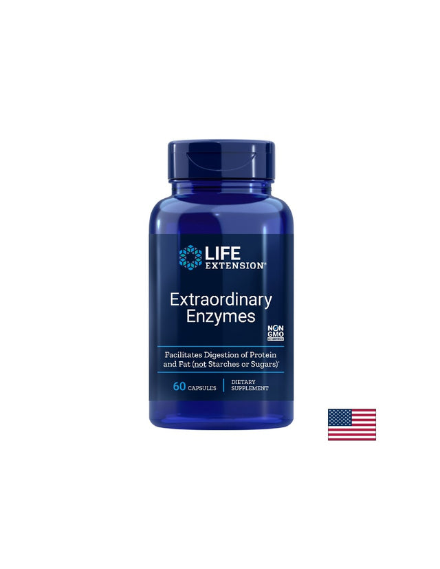Extraordinary Enzymes/ Храносмилателни ензими х 60 капсули - Feel You