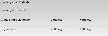 Glutamine 1250 - 120 Таблетки - Feel You