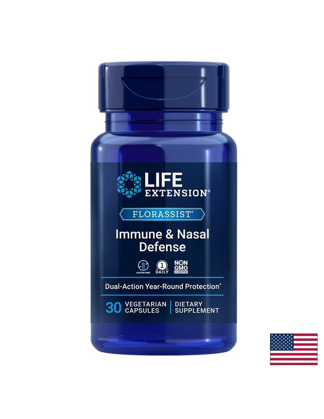 Florassist® Immune & Nasal Defense/ Пробиотик в подкрепа на имунитета и дихателната система х 30 капсули