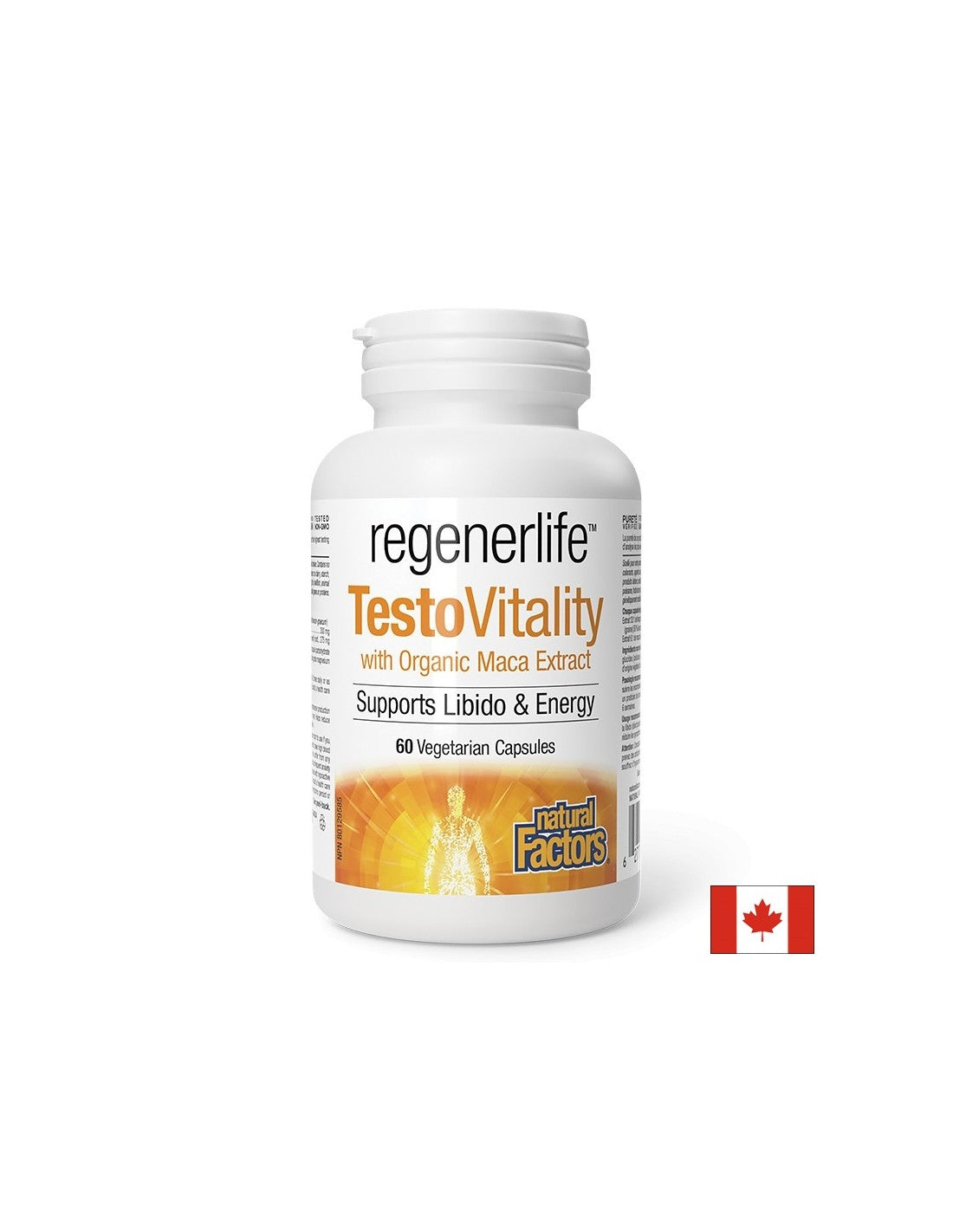 Формула за мъже TestoVitality Regenerlife™ - Тестостерон, енергия и мъжка виталност, 60 капсули - Feel You
