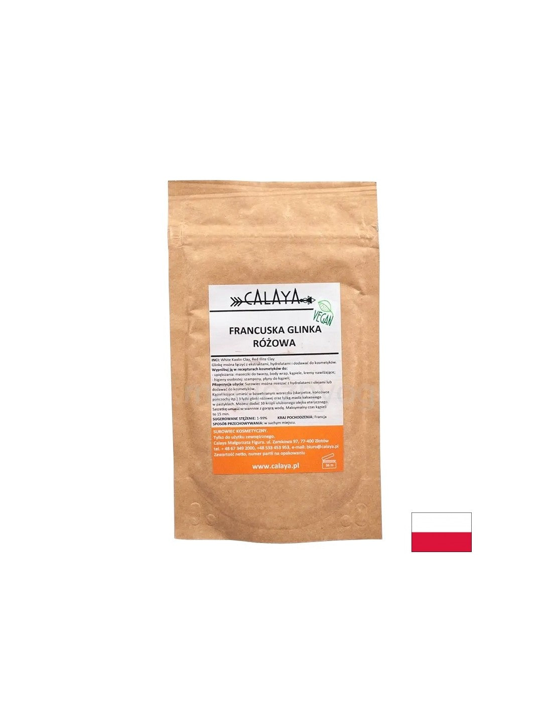 French pink clay, 100 g