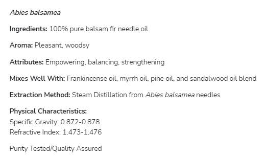 Balsam Fir Needle Oil | 100% Pure Abies Balsamea - 30 мл